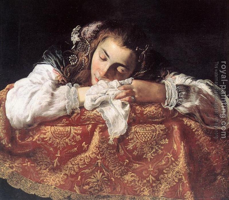 Domenico Fetti : Sleeping Girl